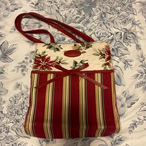 Longaberger holiday satchel. 9 x 8 inches.
